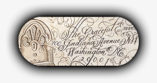 Wedding Envelope Calligraphy - Illustration #9372919
