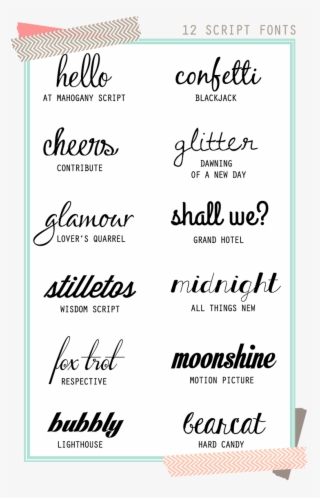 Free Script Fonts - Script Font Combinations #9372986