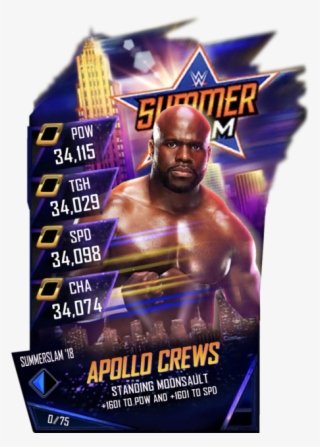 Wrestlemania Supercard Apollocrews R10 Summerslam Supercard - Wwe Supercard Ss18 Cards #9374236
