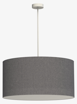 Custom Swivel Rigid Stem Round Drum Pendant Light - Grey Light Fitting #9375952