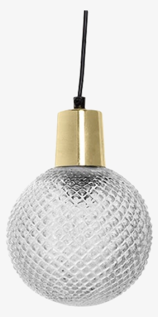 Glass Ball Suspension - Textured Glass Pendant Light #9376734
