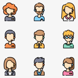 Call Center Avatars - Cartoon #9377875