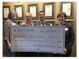 Notre Dame Fcu Raises Over $4,200 For Christ Child - Event #9377920