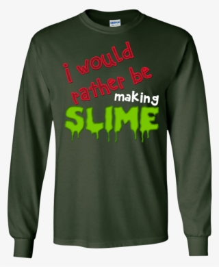 "slime" Dark Colored Long Sleeve Ultra Cotton T-shirts - Long-sleeved T-shirt #9377978