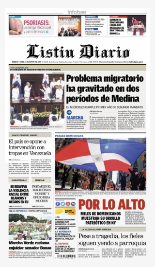 Listin Diario, República Dominicana, Lunes 14 De Agosto - Flyer #9378501
