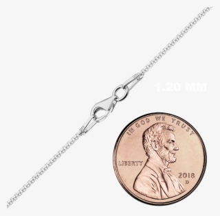 Finished Venetian Box Chain In Sterling Silver - Penny Coin #9379556