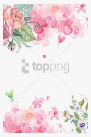 Free Png Watercolor Flowers Shading, Pink Flowers, - Pink Watercolor Flowers Png #9380056