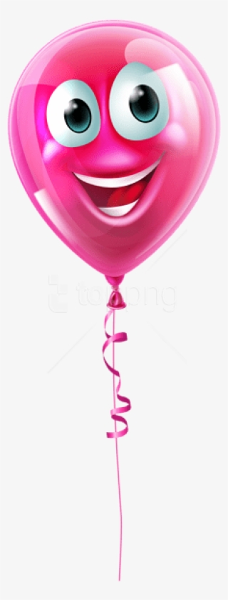 Free Png Pink Balloon With Facepicture Png Images Transparent - Balloon Face Png #9382467