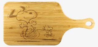 Snoopy And Woodstock Happy Dance Picnic Wood Cutting - Cutting Board #9383187