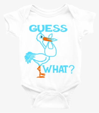 Stork Announcement Onesie - White Stork #9383328