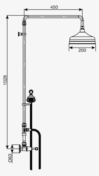 Posh Canterbury Exposed Twin Telephone Shower Set Lever - Diagram #9384719
