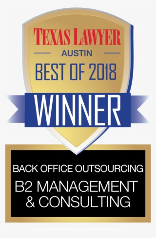 Texas Lawyer Best Of Austin Award Back Office Outsourcing - Lawyer #9385091