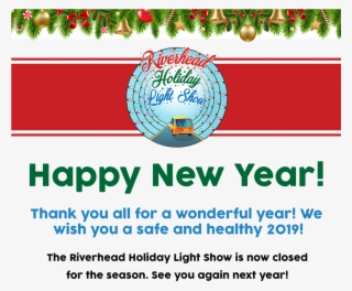 The Riverhead Holiday Light Show - Free Clipart Happy New Year 2019 #9385448