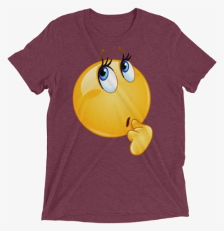 Funny Wonder Female Emoji Face T Shirt - Shirt #9385620