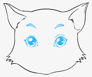 How To Draw Cat Face - Draw A Cat Face #9385702