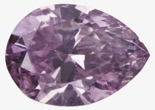 Pear Diamond Pinkish Purple Si2 - Amethyst #9386138
