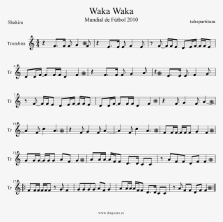 Sheet Music For Trombone Waka Waka Music Score For - Waka Waka Violin Sheet Music #9386391