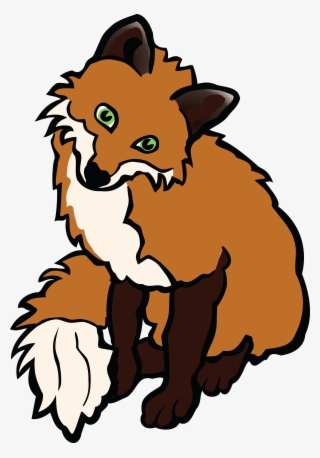 Free Clipart Of A Fox - Fox Clip Art Black And White Free #9386736