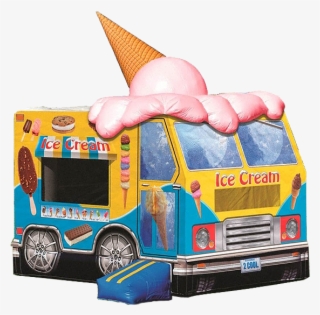 Ice Cream Truck Bounce House Rental In Iowa City Cedar - Bouncy Castle Ice Cream #9387335