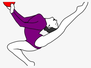 Ball Clipart Gymnastics - Ginasta Desenho Png #9387959