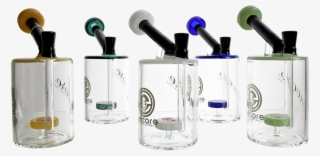 Encore Collection Glass Water Pipe Rig Fat Coin Bubbler - Cosmetics #9387984