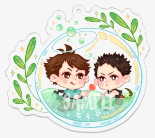 Haikyuu Glitter Acrylic Keychain Charm • Nao • Tictail #9388600