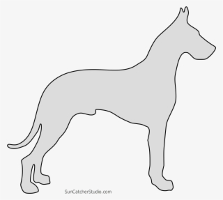 Free Great Dane Dog Breed Silhouette Pattern Scroll - Vet Student Business Card #9388780