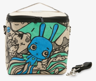 Black Pixopop Flying Stitch Bunny Lunch Cooler Bag - Thermal Bag #9389392