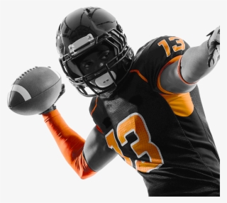Player - American Football Player Quarterback Passing Portrait #9389405