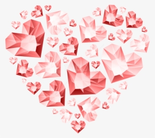 Free Png Red Hert Of Diamond Hearts Transparent Png - Pink Diamond Transparent Png #9389641