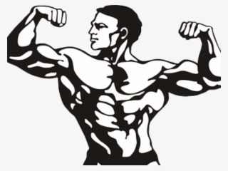 Curl Clipart Bicep - Bodybuilder Clipart Png #9389686