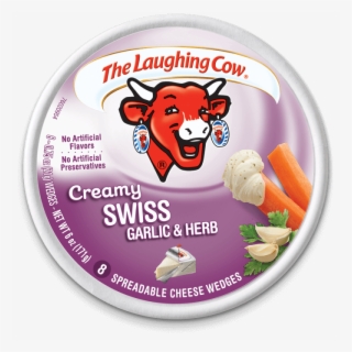 The Laughing Cow Creamy Swiss Garlic And Herb Cheese - Laughing Cow Cheese Garlic And Herb Nutrition #9390212