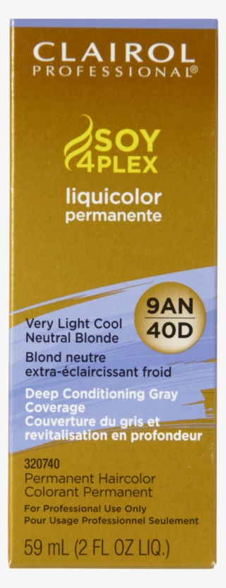 Clairol Professional 9an/40d Very Light Cool Neutral - Soy 4 Plex 8n #9390499