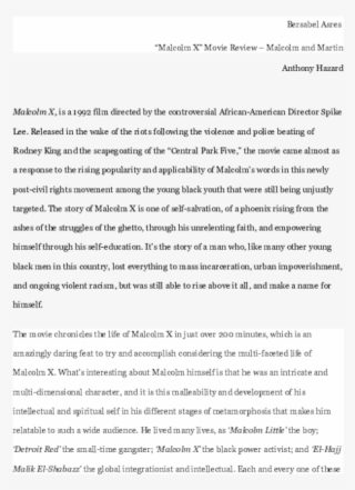 Malcolm X Final - Political Ideology Dbq Answers #9392556