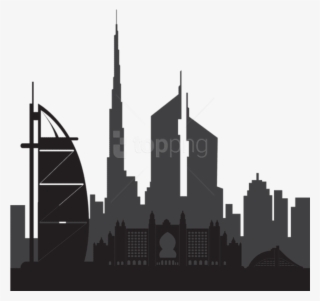 Dubai Silhouette Png Png - Dubai Clip Art #9393842