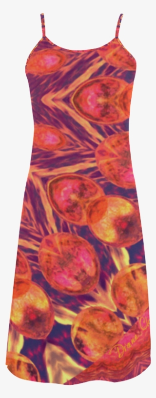 Sunburst, Abstract Peach Cream Orange Star Quilt Alcestis - Day Dress #9395312