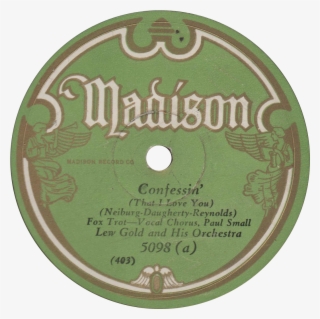 Confessin' , Recorded December 1929 By Lew Gold And - Madison Dance #9395411