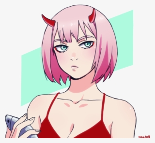 I've Been Thinking A Lot About Zero Two With A Bob - Cartoon #9395717