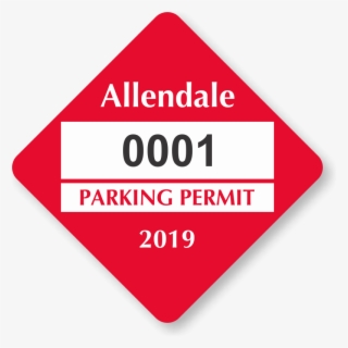 Diamond Shaped Parking Stickers Windows - Sign #9396062