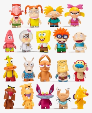 Nickelodeon 90s Blind Box Mini Toy Figure Series By - Kidrobot Nickelodeon #9396272