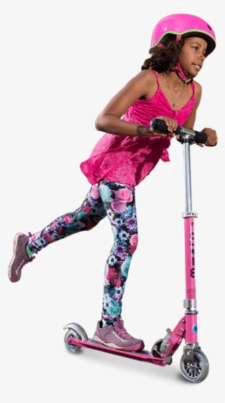 Scoot Always At Walking Speed Or Push Your Micro Scooter - Girl #9396394