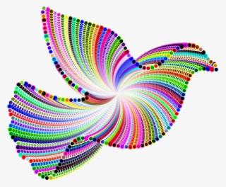 Psychedelic Peace Dove - Fractal Art #9396528