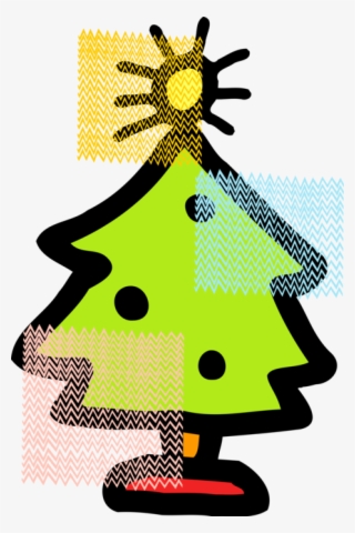 Vector Illustration Of Evergreen Christmas Tree With #9399214