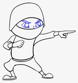 How To Draw Cartoon Ninja - Drawing #9399371