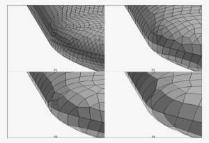 Close-up Views Of The Dpw 3 Wing Surface Mesh, Tip - Clockwise #940007
