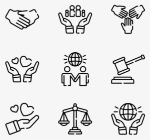 Peace & Human Rights - Surf Icons #940428