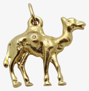 Vintage 14k Gold Solid 3d Camel Charm From Charmalier - Arabian Camel #940715