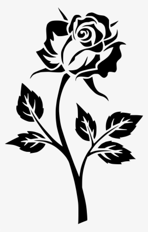 Black And White Rose Png - Red Rose Logo Transparent Background #941055