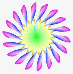 This Free Icons Png Design Of Yellow Blue Flower #941366