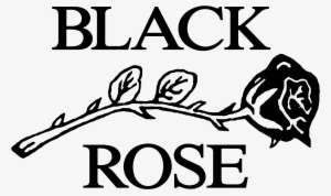 Black Rose Leather 01 Logo Png Transparent - Logos With A Rose #941795
